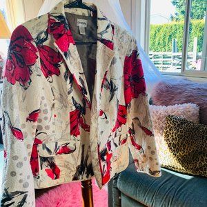 Chico's Floral Blazer